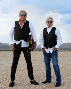 Air Supply's Graham Russell and Russell Hitchcock PR photo in desert