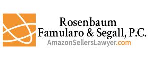 Logo for Rosenbaum, Famularo & Segall, P.C. AmazonSellersLawyer.com