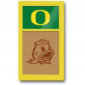 Oregon Ducks: Dual Logo - Cork Note Board