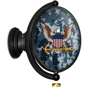 United States Navy: Original Oval Rotating Lighted Wall Sign