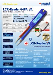 LCR-Reader-MPA Flier with specifications and summary of features