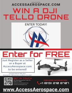 Register at AccessAerospace.com to be entered to WIN a DJI Tell Drone!
