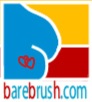 Barebrush logo for February with twin hearts tattoo