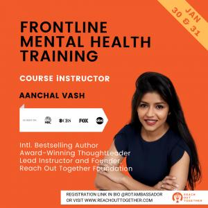 Aanchal Vashistha, Reach Out Together Founder & CEO, leads the two-day frontline training.