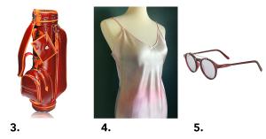 Lux V-Day Gift Ideas: PARK Accessories Garnet Golf Bag, Rory Worby Slip Dress, and Remo Tulliani Faith Sunglasses