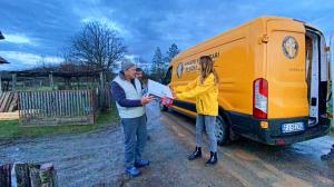Both vans were filled with supplies for families in and around the town of Glina in the area hardest hit by the earthquake.