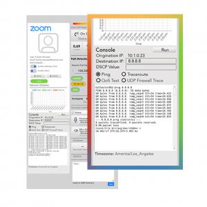 Zoom user desktop console.