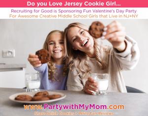 Love Jersey Cookie Girl and Want to Have Fun on Valentine's Day Participate in Fun Party to Do Both #jerseycookiegirl #partywithmom www.PartywithMom.com