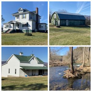 ‘Mont-View’ is 20.2± acre mountain view estate with a 4 bedroom 3 bath country home multiple barns, outbuildings and a 1 bedroom 1 bath cottage/office