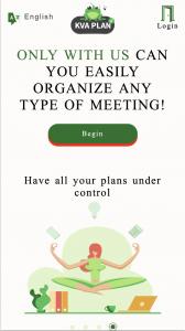 Screenshot of the main page of the KVA Plan