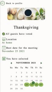 Screenshot of the invitation page of KVA Plan