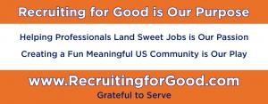 Since 1998, Recruiting for Good has been helping tech professionals land sweet jobs. Thank you for entrusting us! #landsweetjob #kickassforgood #recruitingforgood www.RecruitingforGood.com