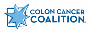 Image: Colon Cancer Coalition logo includes the name of the organization and a hand-drawn seven-pointed star.