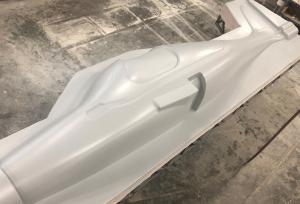 Fuselage assembly for Serial #001 of Bye Aerospace’s two-seat all-electric eFlyer 2 in production at  Composites Universal Group (CUG)