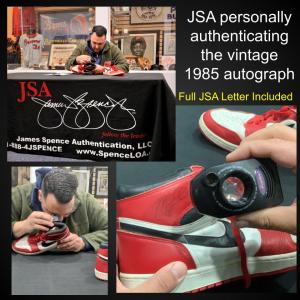 JSA authenticates signature on Jordan rookie shoes