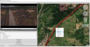 Video GeoEditor Screenshot - Select Geospatial Begin Edit and End Edit Points