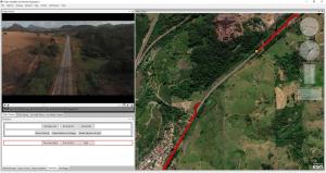 Video GeoEditor Screenshot - Geospatial Video Segment Deleted and Re-spliced