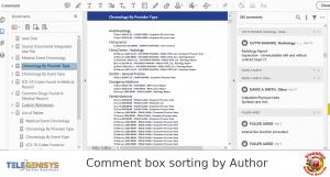 Comment box sorting by Author
