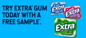 Artwork from the BARCODE BUCKS website for the Extra Gum Try Me Free Coupon at Walmart