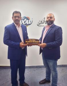 Mr. Shahzad Akram, General Manager of Emirates Wet Wipes with Mr. Zeeshan Sajid Amin, Managing Partner, Medialinks Marketing Management.