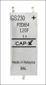 CAP-XX's thin prismatic GS230F supercapacitor