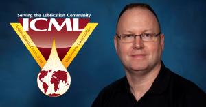 Photo of Roger Story alongside the ICML logo