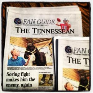 Marty Irby discusses soring with The Tennessean