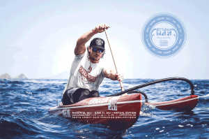 OTTAWA WA'A Paddler in OC1 on the open water. Photo Credit Naim Ferguson