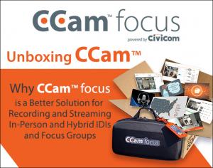 Unboxing CCam™: Why CCam™ focus is a Better Solution for Recording and Streaming In-Person and Hybrid IDIs and Focus Groups