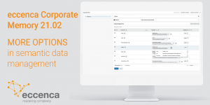 Shows the data mapping capabilities of enterprise knowledge graph platform software eccenca Corporate Memory