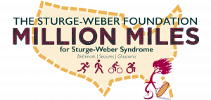 Million Miles Campaign logo for the Sturge-Weber Foundation
