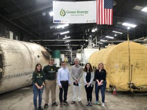 Green Energy Biofuel team members recycle grease tank cleaning