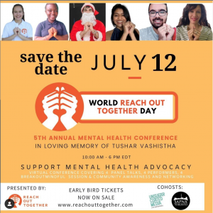 World Reach Out Together Day 2021 tickets are selling via EventBrite, with RSVP pricing until May 31.