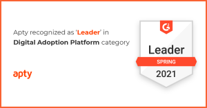 Apty Recognized as Leader in Digital Adoption Platforms