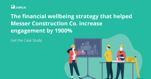 Financial wellbeing Case Study with Messer Construction Co and LearnLux graphic