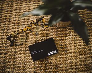 Cosocial NFC Stainless Steel Matte Black Card