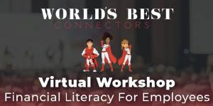 This image is the logo for upcoming Financial Literacy for Employees presentation on April 22. 2021.