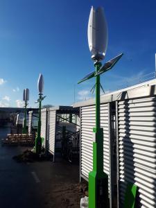 University Students Blown Away by Flower Turbines Charging Station