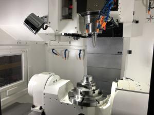 CNC Milling Machine - A Close-Up View of the Unit Interior