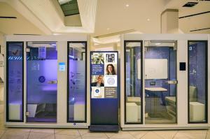 ZenSpace Westfield Valley Fair Pods In Use Meeting phonebooth workspace URW
