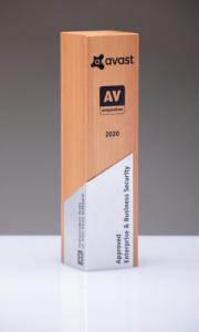 Avast Approved Enterprise Business Security Trophy 2020