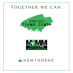 Logos of Project Clean Slate, M4MM and Hawthorne