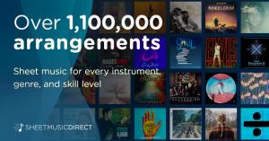 Sheet Music Direct Over 1.1 Million Arrangements