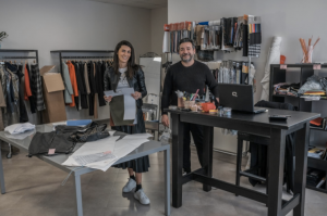 Italian licensee fashion stylists Franchi Filippo and Scilla Del Carria