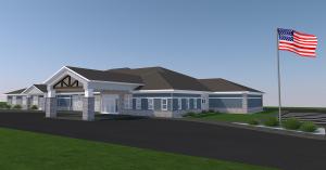 Architectural Rendering of the new Nasinec Funeral Home and Crematory in Wells, MN.