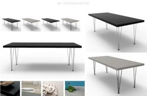 mid-century modern inspired residential tables
