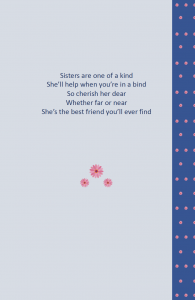 Nicknames for Sisters - Back Cover