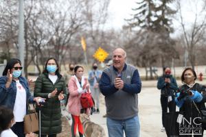 <img src="edit_DONATIONS2" alt=“Tom Ethans, Executive Director of Take Pride Winnipeg sharing a fun moment with some members of Iglesia Ni Cristo or Church Of Christ during the clean up drive in Winnipeg” />