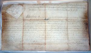 A Photograph of the Original Haldimand Proclamation of 1784