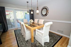 Formal Dining Room with Sliding Doors to Patio Deck